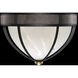Mirage 3 Light 18.75 inch Black Flush Mount Ceiling Light