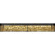 Terra 7 Light 48.3 inch Black Bath Vanity Light Wall Light in Gold Leaf