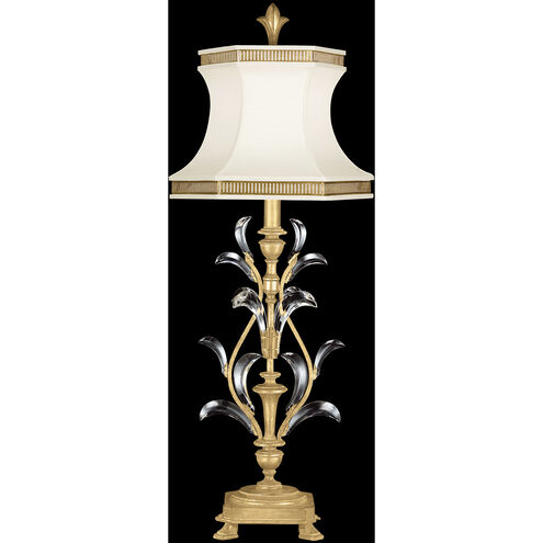 Beveled Arcs 41 inch Gold Leaf Table Lamp Portable Light