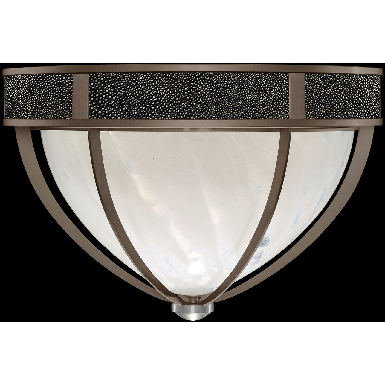 Mirage 3 Light 18.75 inch Bronze Flush Mount Ceiling Light