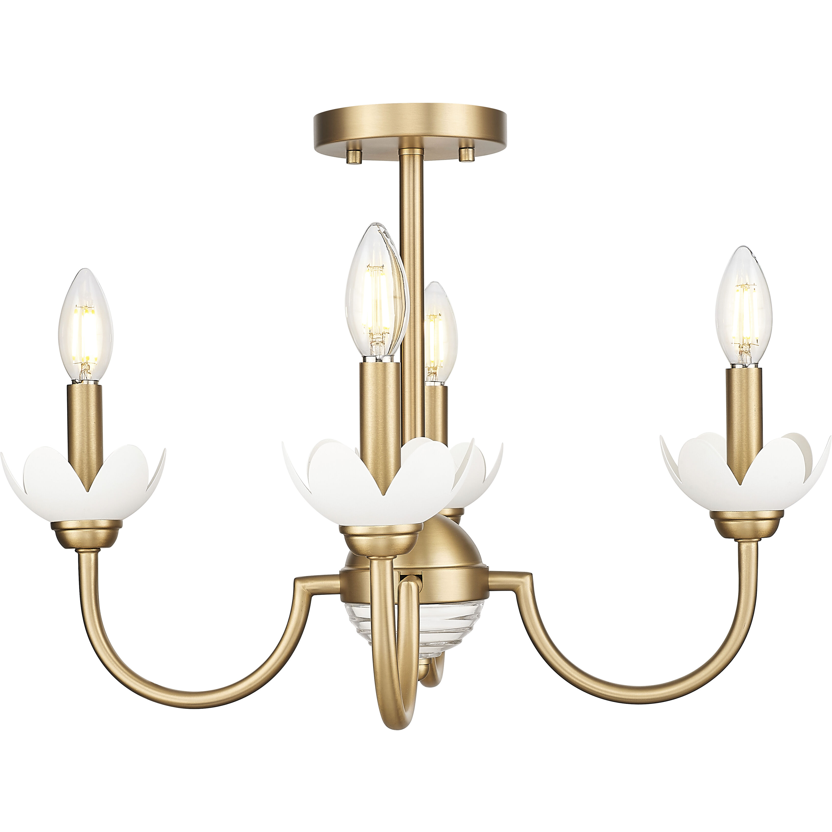 Allistair 4 Light 20.00 inch Semi-Flush Mount