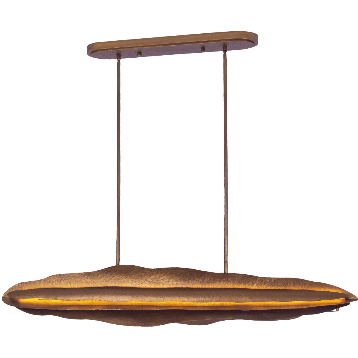 Folia Island Light Ceiling Light in Warm Gold