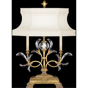 Beveled Arcs 34 inch 60.00 watt Gold Table Lamp Portable Light