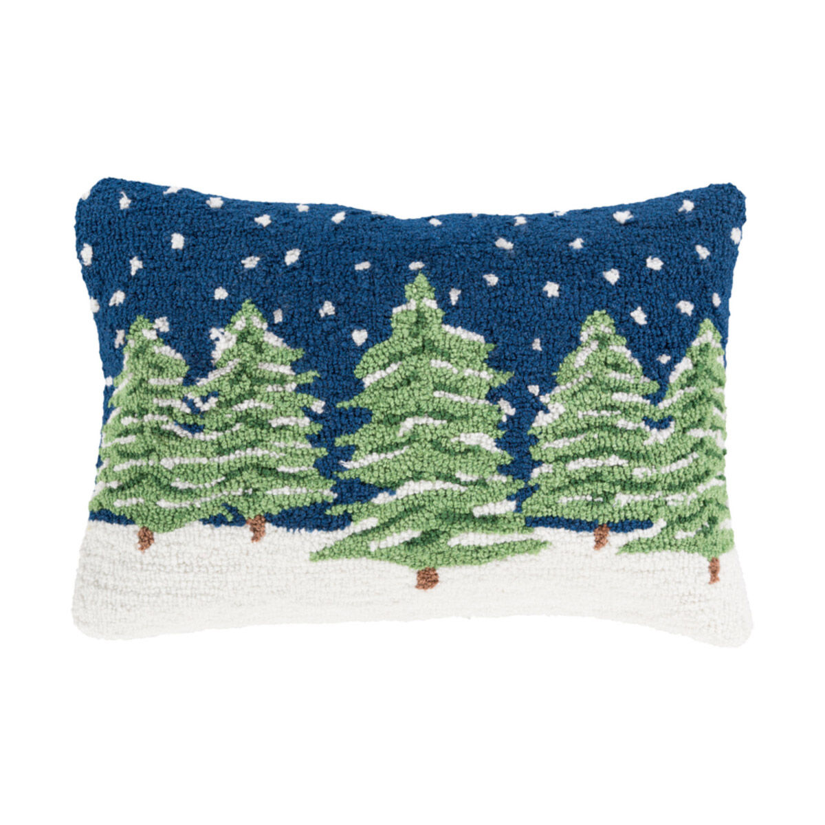 Winter 19 X 13 inch Navy/Grass Green/Dark Green/Ivory/Camel Pillow Cover