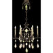 Encased Gems 6 Light 29 inch Bronze Chandelier Ceiling Light in Multi-Colored Crystal