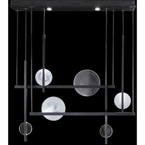 Selene 12 Light 56.5 inch Black Pendant Ceiling Light