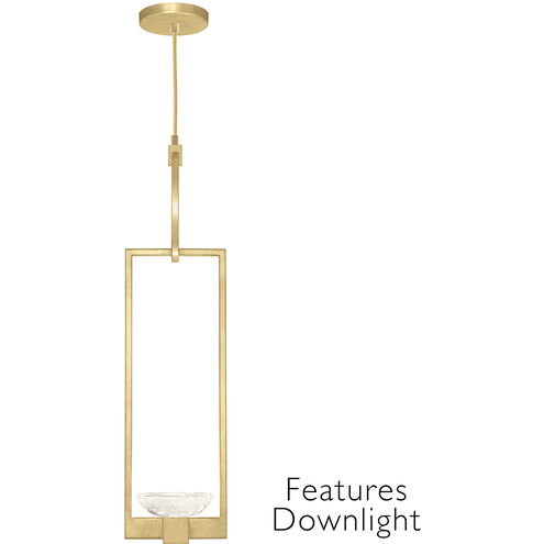 Delphi LED 7 inch Gold Pendant Ceiling Light in Down