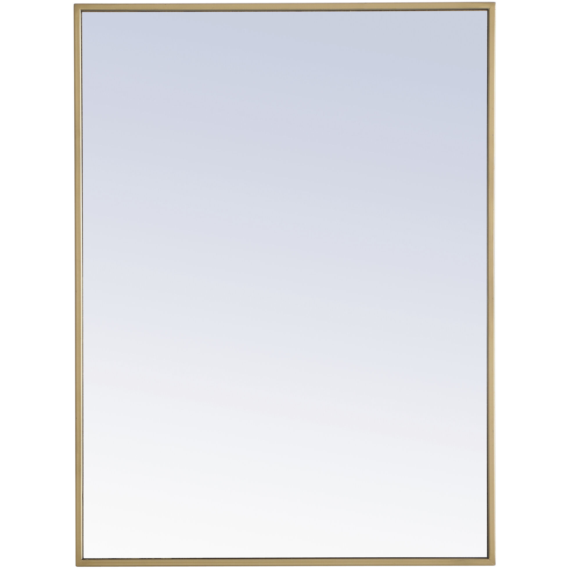 Monet 32 X 24 inch Brass Wall Mirror