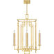 Cienfuegos 4 Light 22 inch Gold Chandelier Ceiling Light