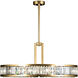 Crystal Enchantment 8 Light 37 inch Gold Pendant Ceiling Light
