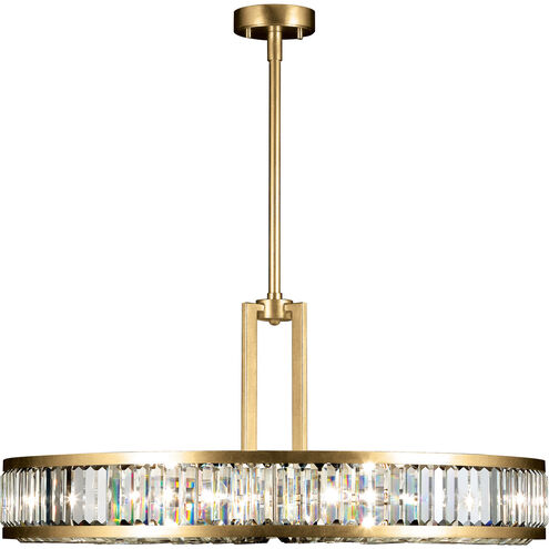 Crystal Enchantment 8 Light 37 inch Gold Pendant Ceiling Light