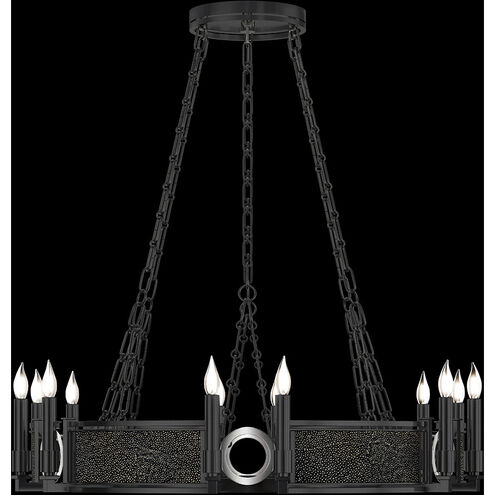 Mirage 12 Light 35.75 inch Black Chandelier Ceiling Light