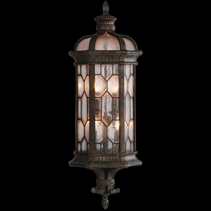 Fine Art Lamps Devonshire 3 Light 28 inch Antique Bronze Outdoor Coupe  414981-1ST - Open Box
