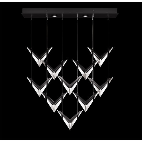 Blade 22 Light 48 inch Black Pendant Ceiling Light