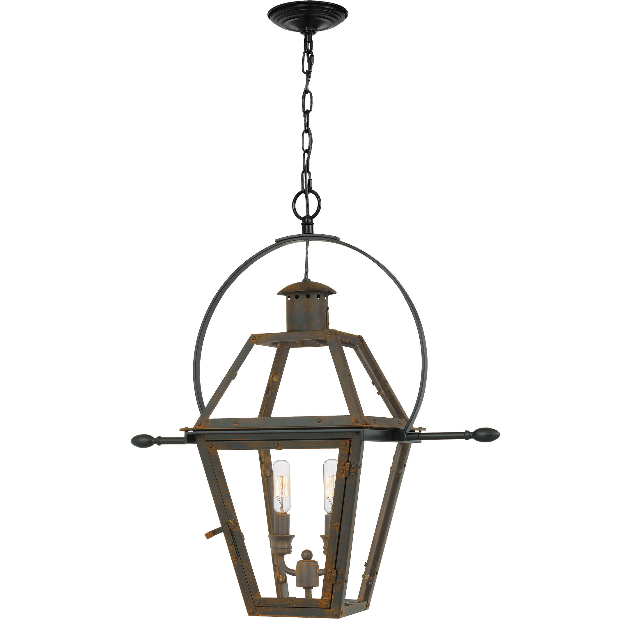 Rue De Royal 2 Light 21.25 inch Outdoor Pendant/Chandelier