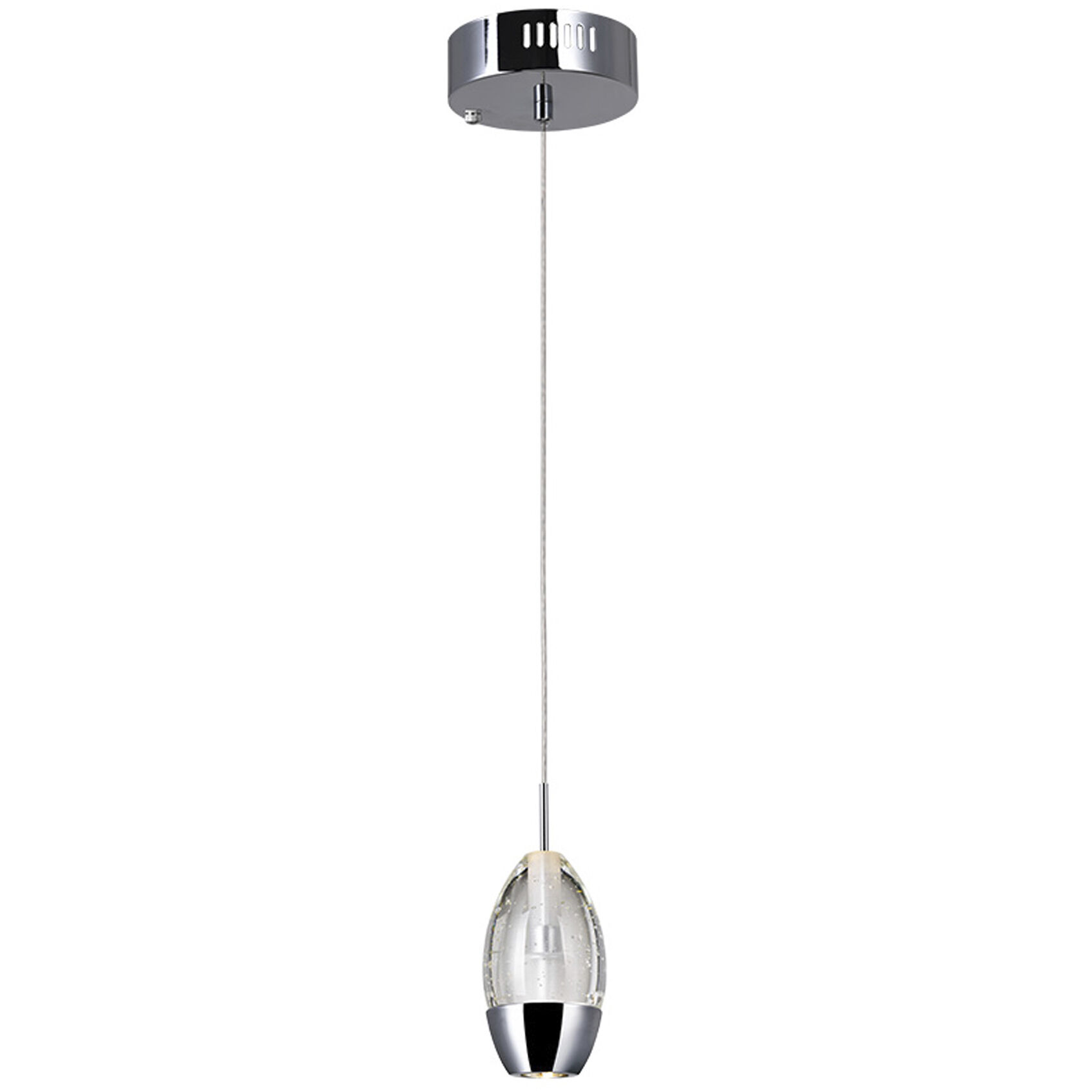 Perrier LED 5 inch Chrome Down Mini Pendant Ceiling Light