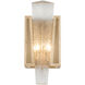 Crownstone Sconce Wall Light in Gold, Metal Mesh