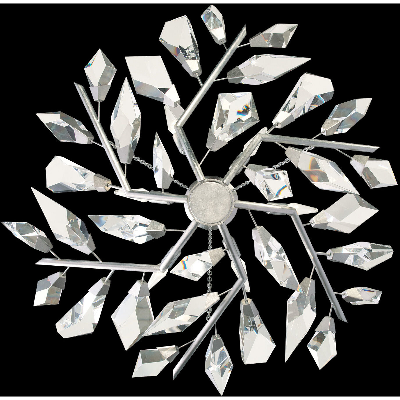 Foret 6 Light 35.5 inch Silver Pendant Ceiling Light