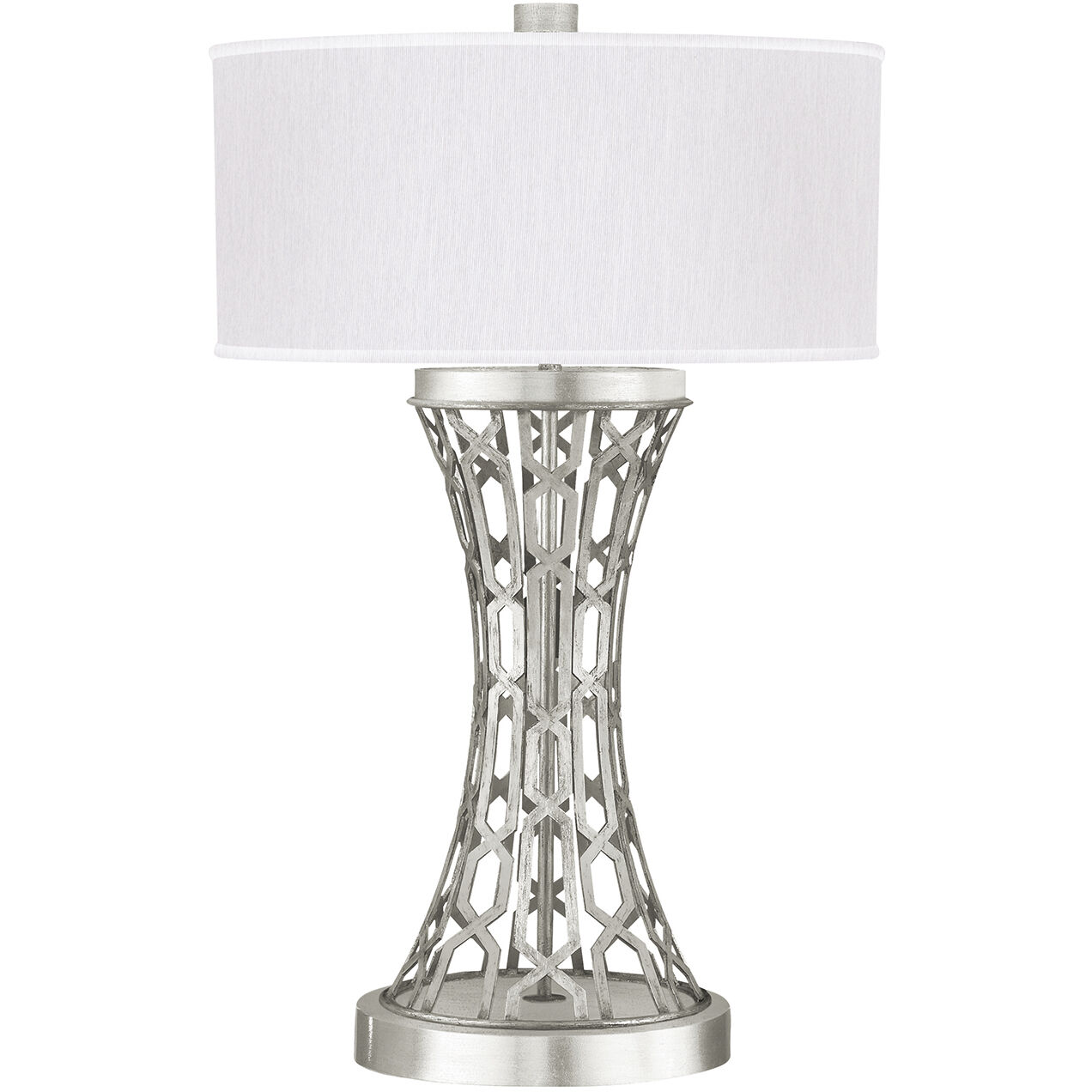 Allegretto 32 inch 150 watt Silver Table Lamp Portable Light