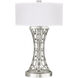 Allegretto 32 inch 150 watt Silver Table Lamp Portable Light
