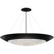 Arctic Halo 3 Light 44 inch Black Pendant Ceiling Light