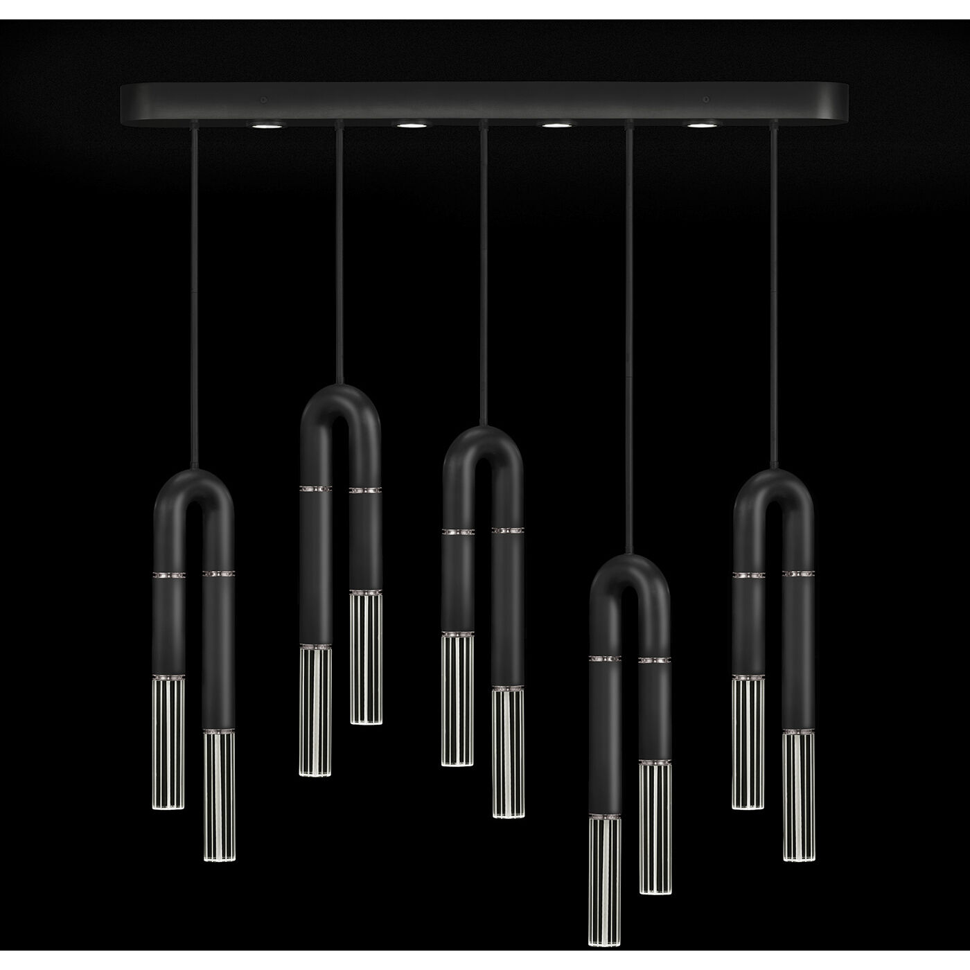 Antonia LED 51.5 inch Black Pendant Ceiling Light
