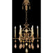 Encased Gems 6 Light 29 inch Gold Chandelier Ceiling Light in Multi-Colored Crystal