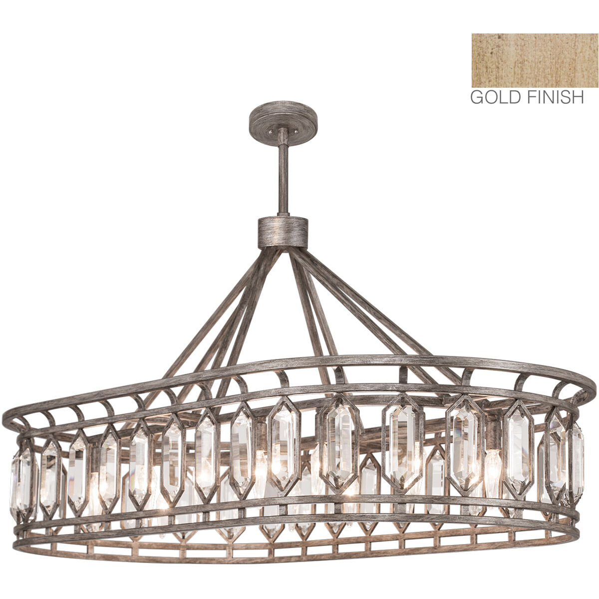 Westminster 14 Light 52 inch Gold Pendant Ceiling Light