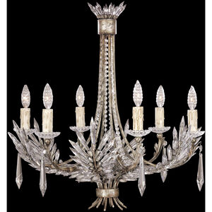 Winter Palace 6 Light 26 inch Silver Chandelier Ceiling Light