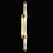 Bond Wall Sconce Wall Light in Gold, Diamond Blanket Studio Glass