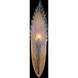 Plume Wall Sconce Wall Light in Gold, Dichroic Feathers Studio Glass