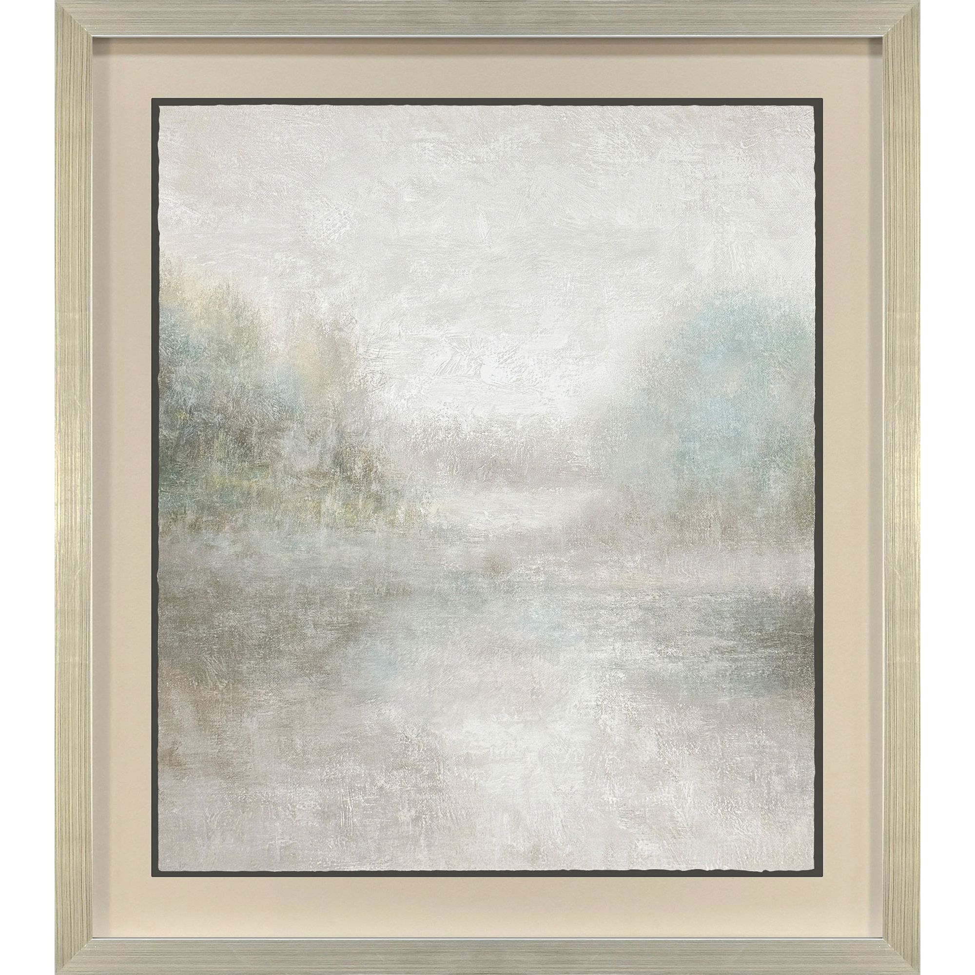 Landscape Illusion Gray and Neutral and White Framed Art