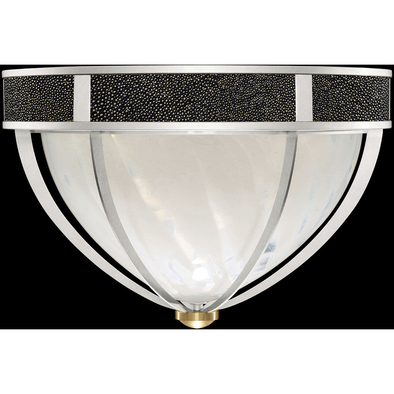 Mirage 3 Light 18.75 inch Silver Flush Mount Ceiling Light