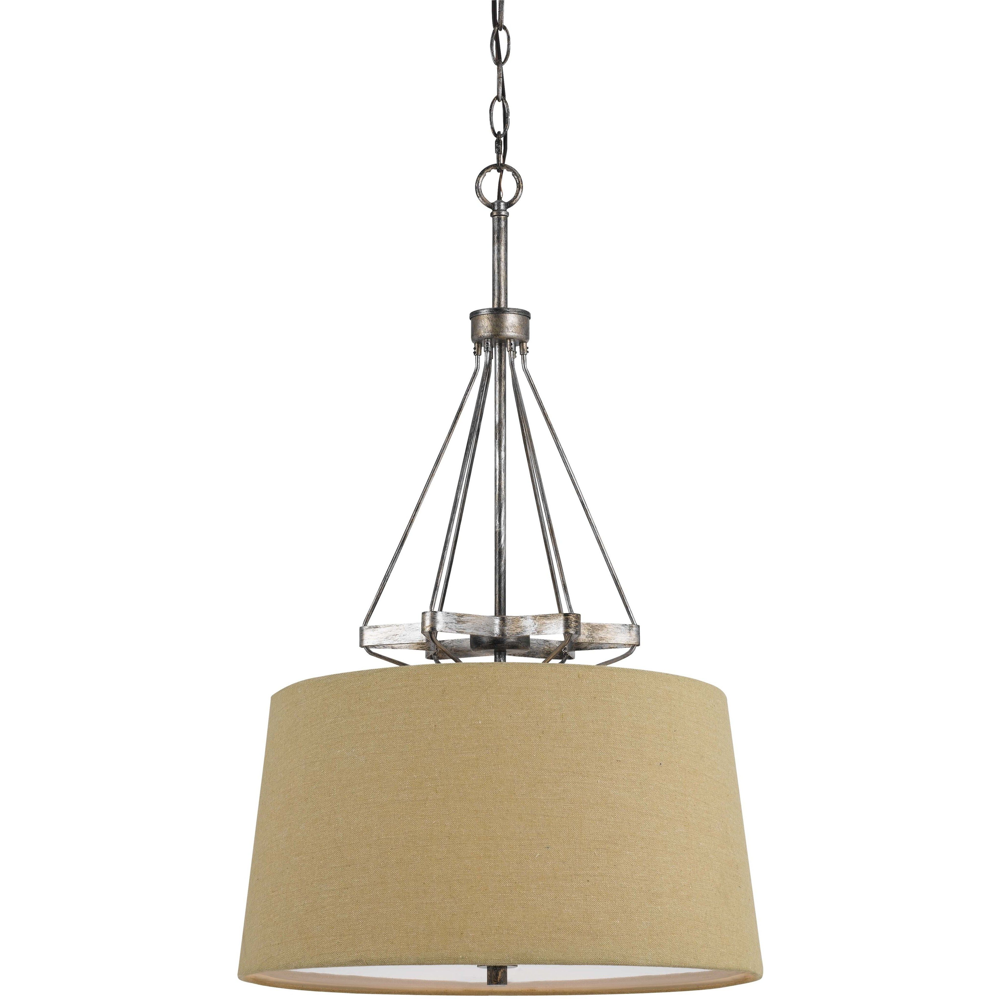Cresco 3 Light 20 inch Textured Steel Pendant Ceiling Light