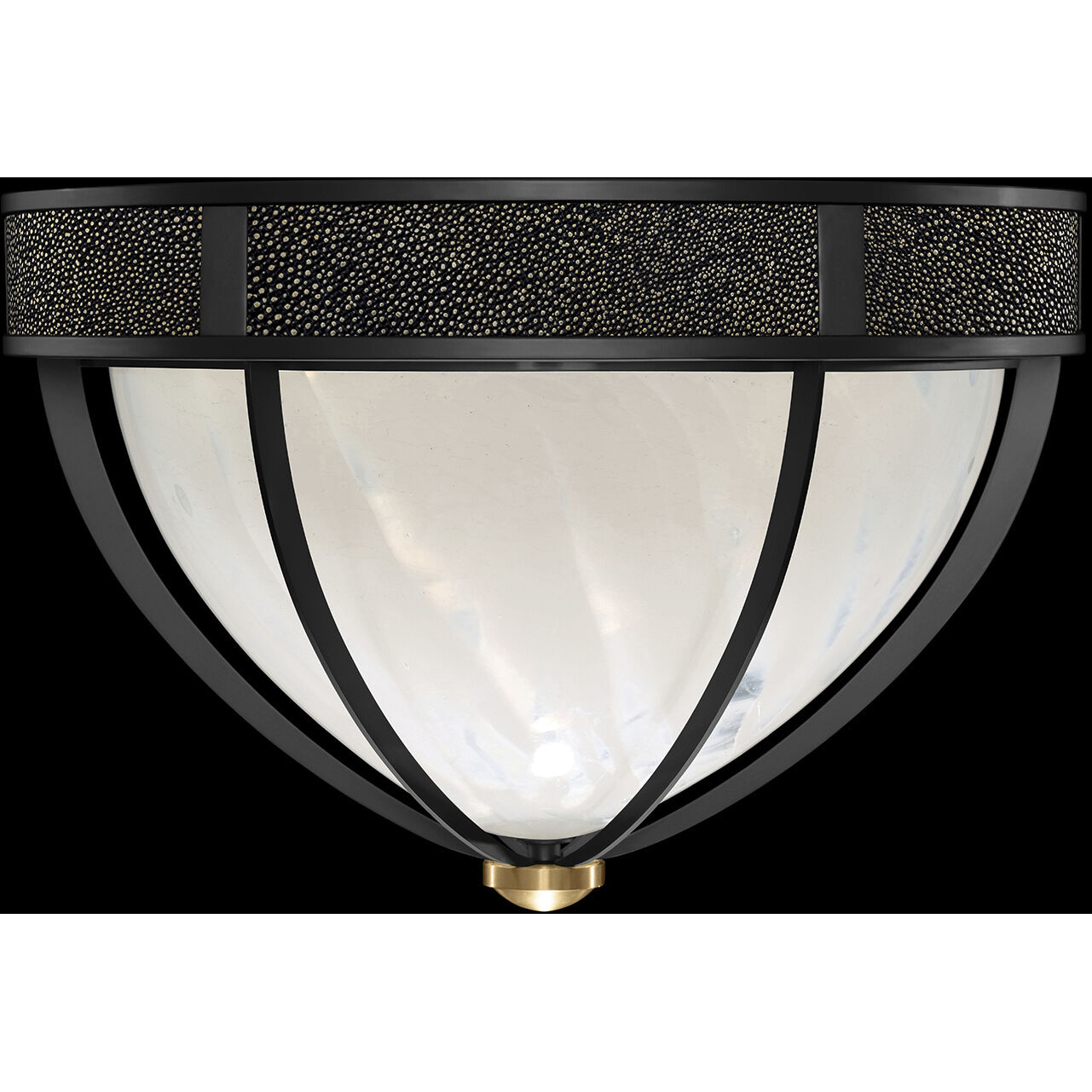 Mirage 3 Light 18.75 inch Black Flush Mount Ceiling Light