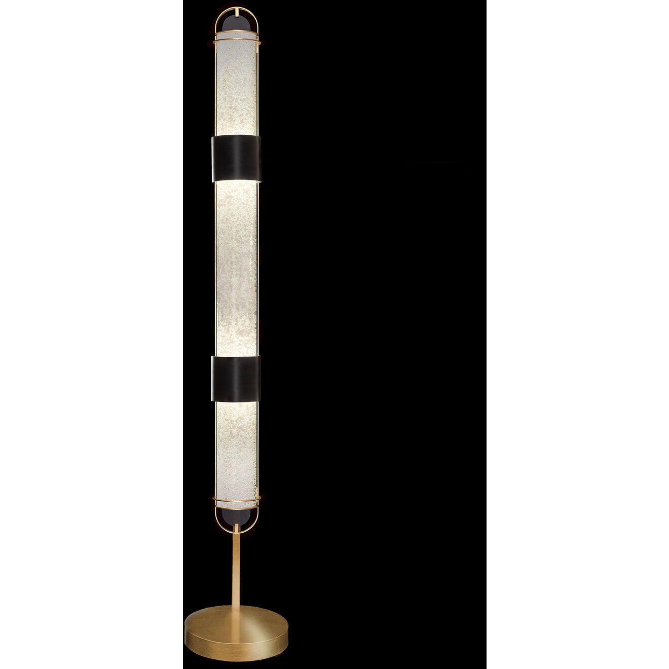 Bond 72 inch 8 watt Black and Gold Floor Lamp Portable Light