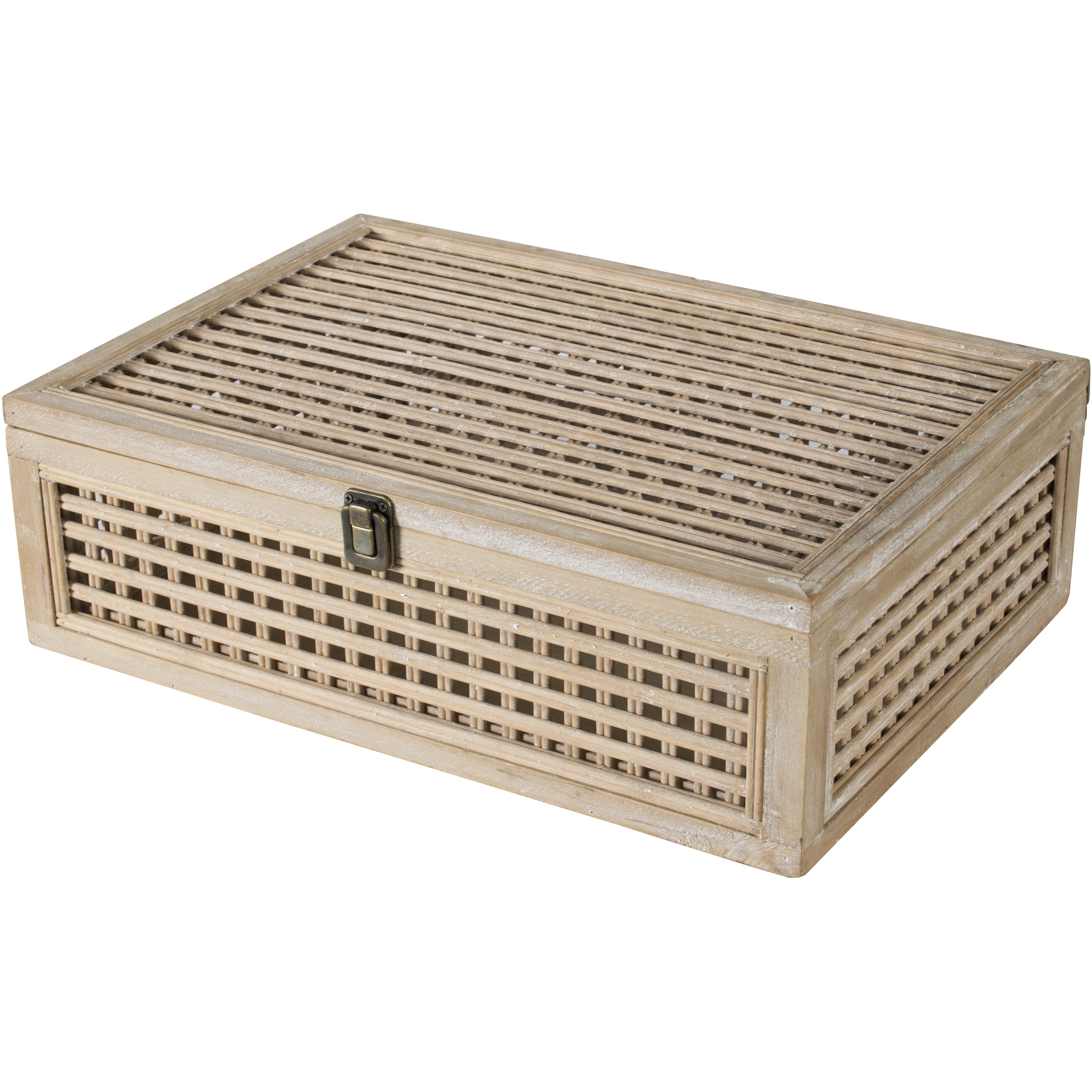 Woven Wood 18.5 X 12.8 inch Natural Box