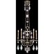 Encased Gems 5 Light 27 inch Silver Chandelier Ceiling Light in Multi-Colored Crystal
