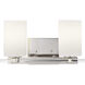 Lisbon 2 Light 18 inch Polished Nickel Bath Vanity Wall Light, Design Series