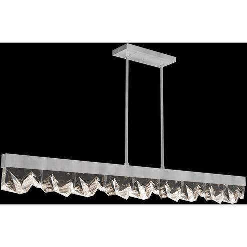 Strata 3 Light 55 inch Silver Leaf Pendant Ceiling Light