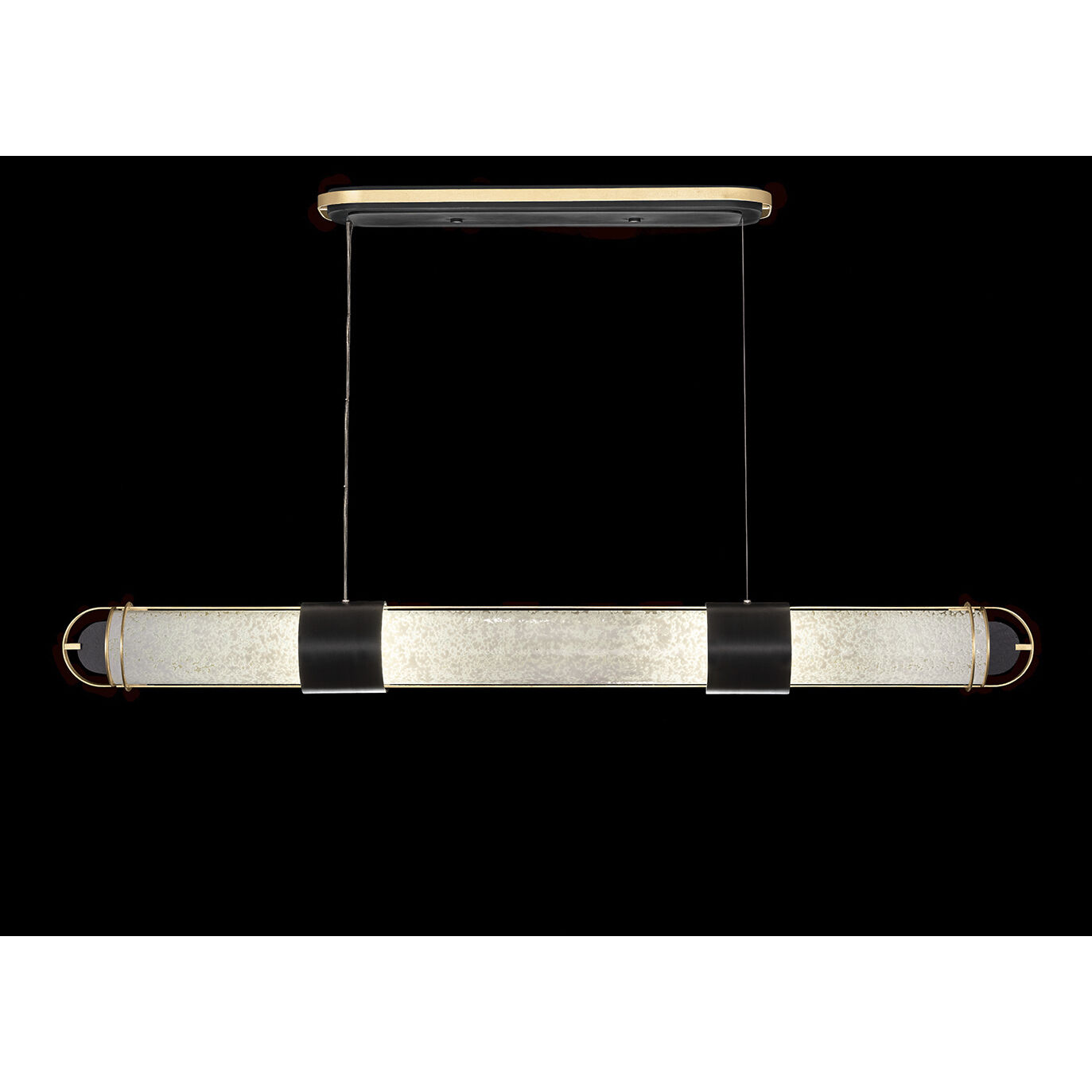 Bond LED 60 inch Black and Gold Pendant Ceiling Light