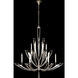 Vol de Cristal 12 Light 54 inch Silver Chandelier Ceiling Light in Crystal