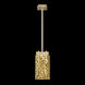 Terra LED 7.75 inch Gold Pendant Ceiling Light in Gold Studio Glass