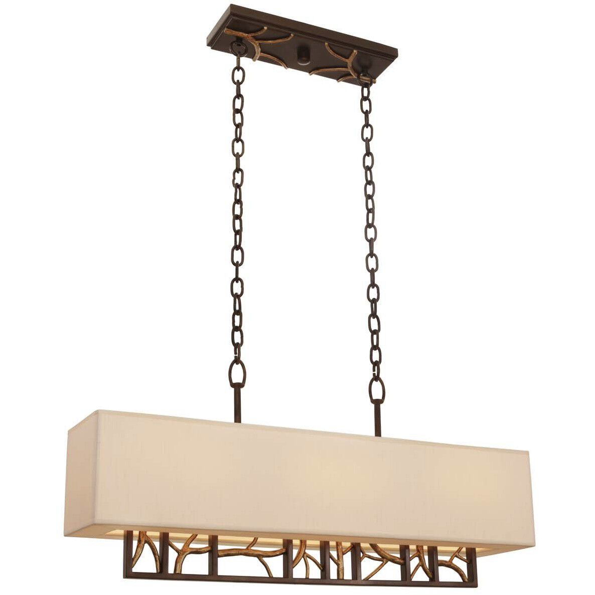 Hudson Island Light Ceiling Light in Bronze Gold