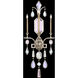 Encased Gems Sconce Wall Light in Silver, Multi-Colored Crystal