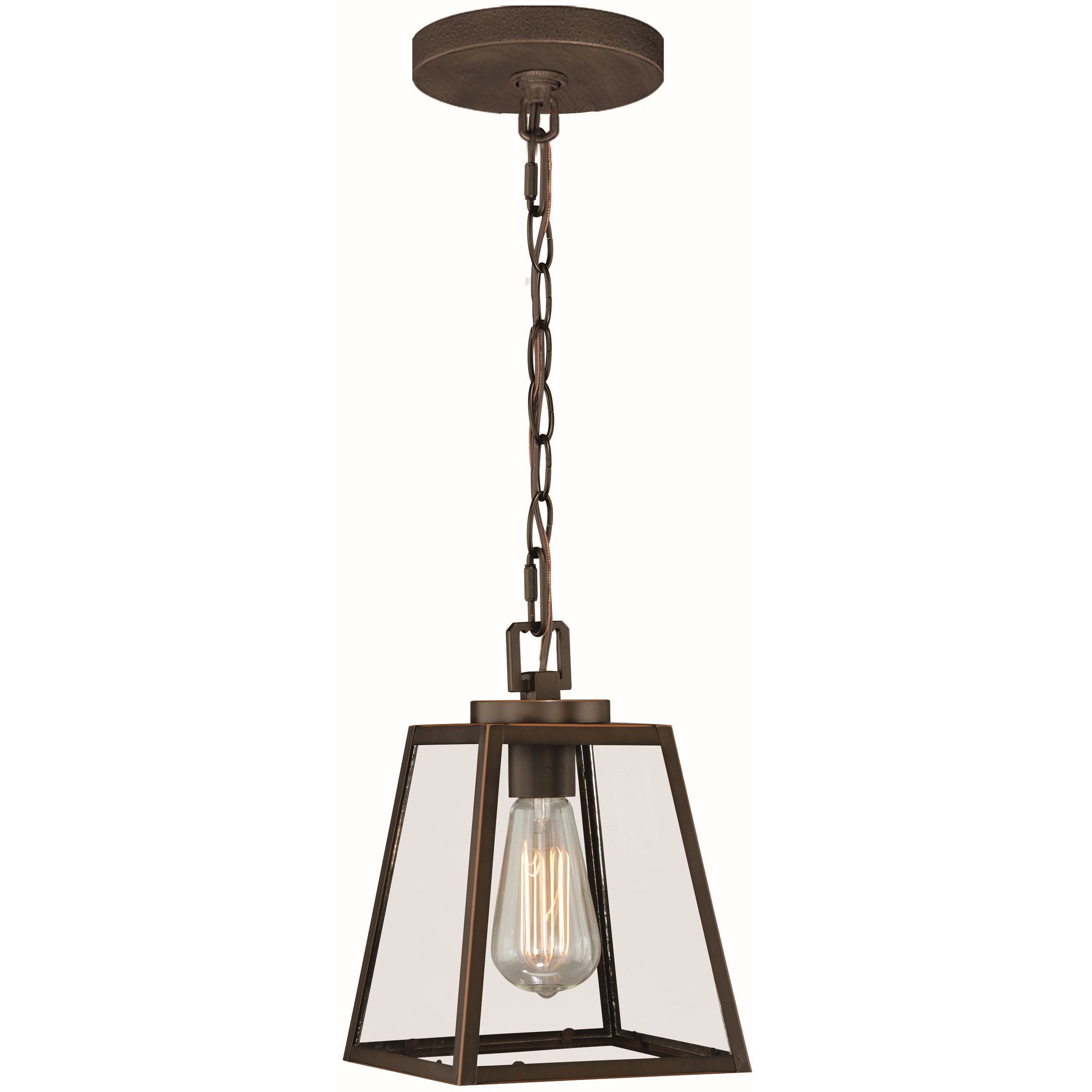 Grant 1 Light 7 inch Burnished Bronze Mini Pendant Ceiling Light