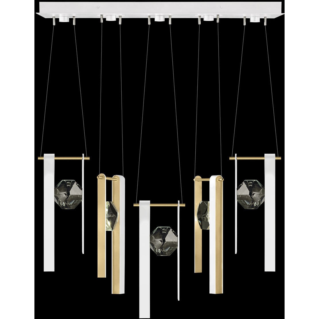 Aria 10 Light 43 inch White Pendant Ceiling Light