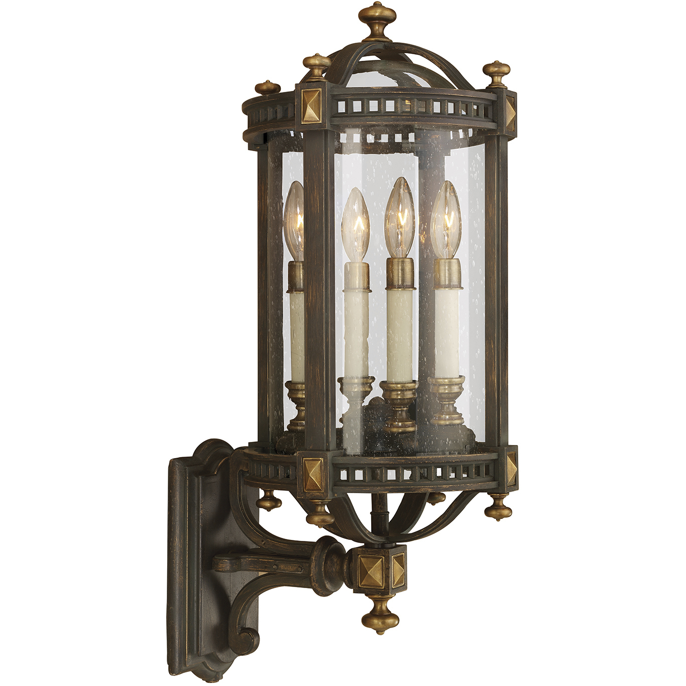 Beekman Place 4 Light 28 inch Bronze Outdoor Wall Mount