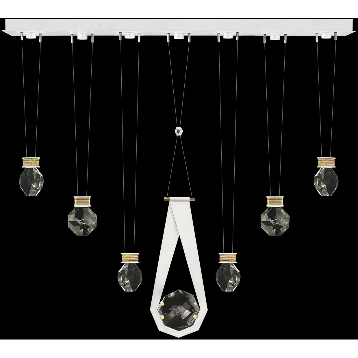 Aria 14 Light 60 inch White Pendant Ceiling Light