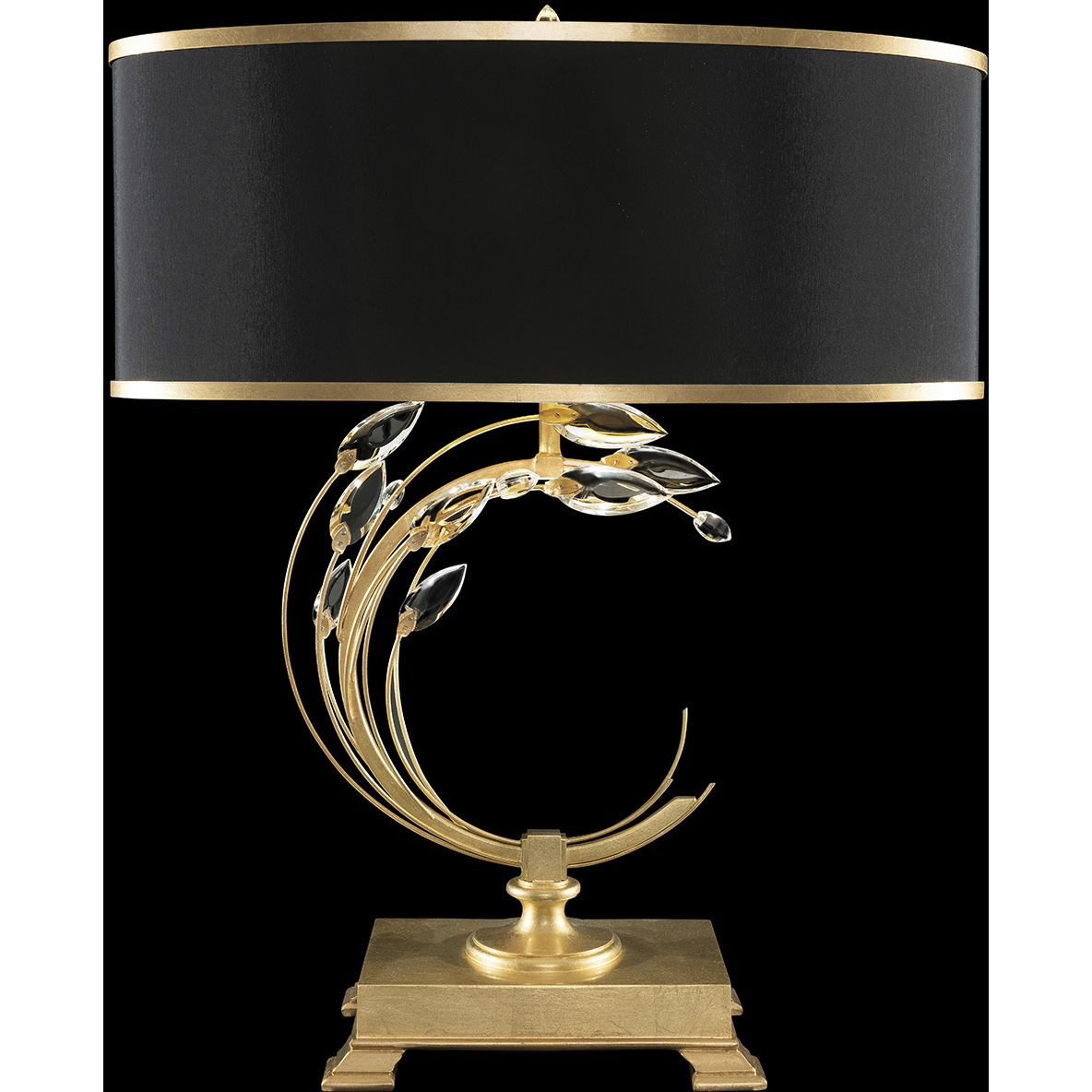 Crystal Laurel 31 inch 150 watt Gold Table Lamp Portable Light